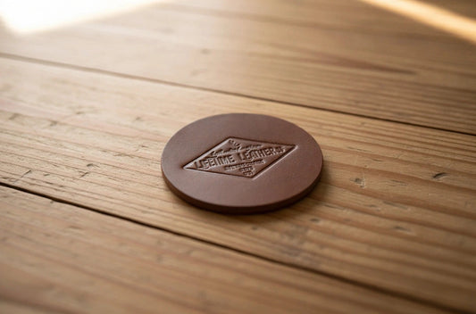 The Leather Coaster Set