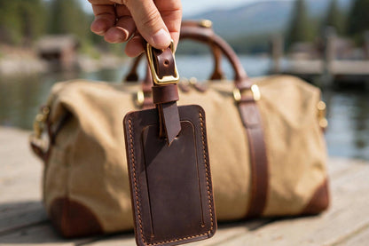 The Leather Luggage Tag