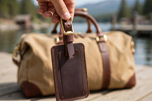 The Leather Luggage Tag