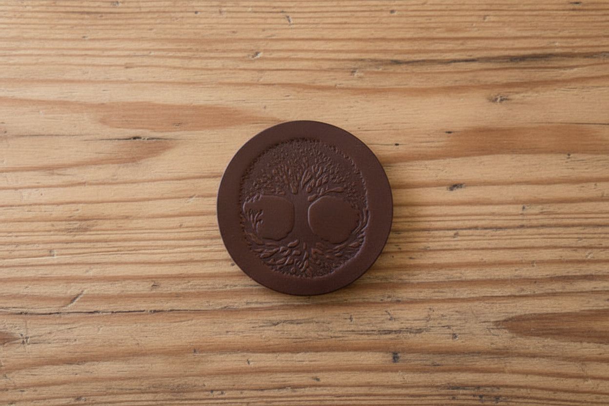The Leather Coaster Set